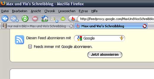 Feed-Ansicht