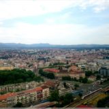 Blick über Zagreb aus der 25. Etage