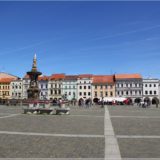 Marktplatz mit Samsonbrunnen und Schwarzer Turm, Budweis