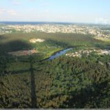 Blick vom Fernsehturm auf Vilnius