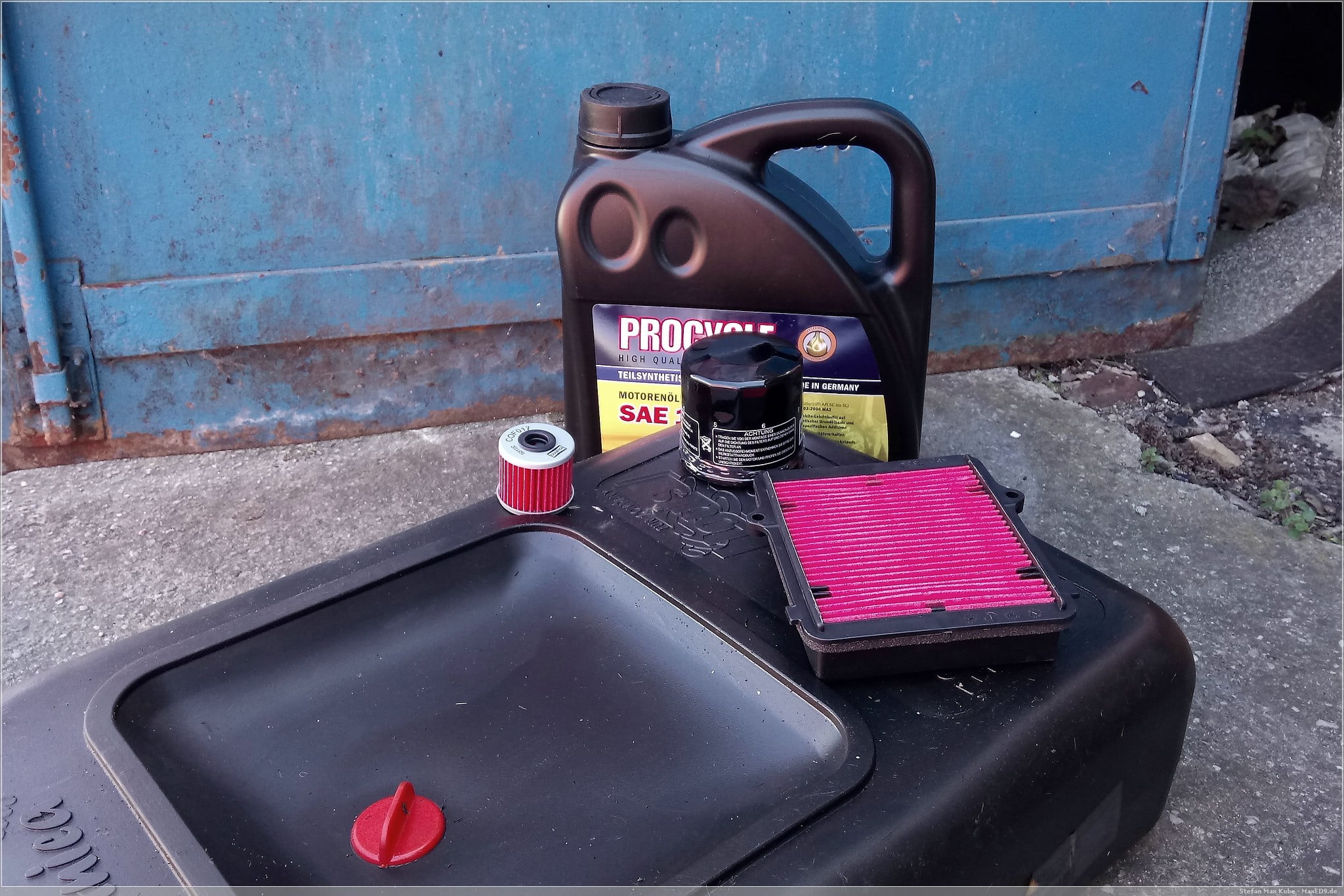 gewechselt: Öl und Luftfilter an der Honda Africa Twin DCT