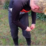 Rainlegs festgurten
