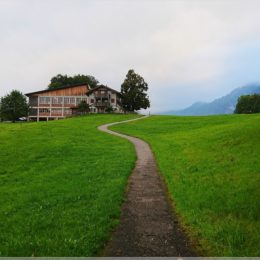 bergauf in den Tag