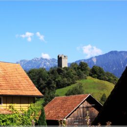 Ruine Wartau, St. Gallen, Schweiz