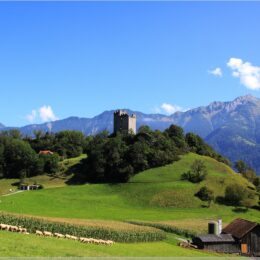 Ruine Wartau, St. Gallen, Schweiz