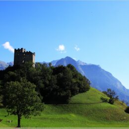 Ruine Wartau, St. Gallen, Schweiz