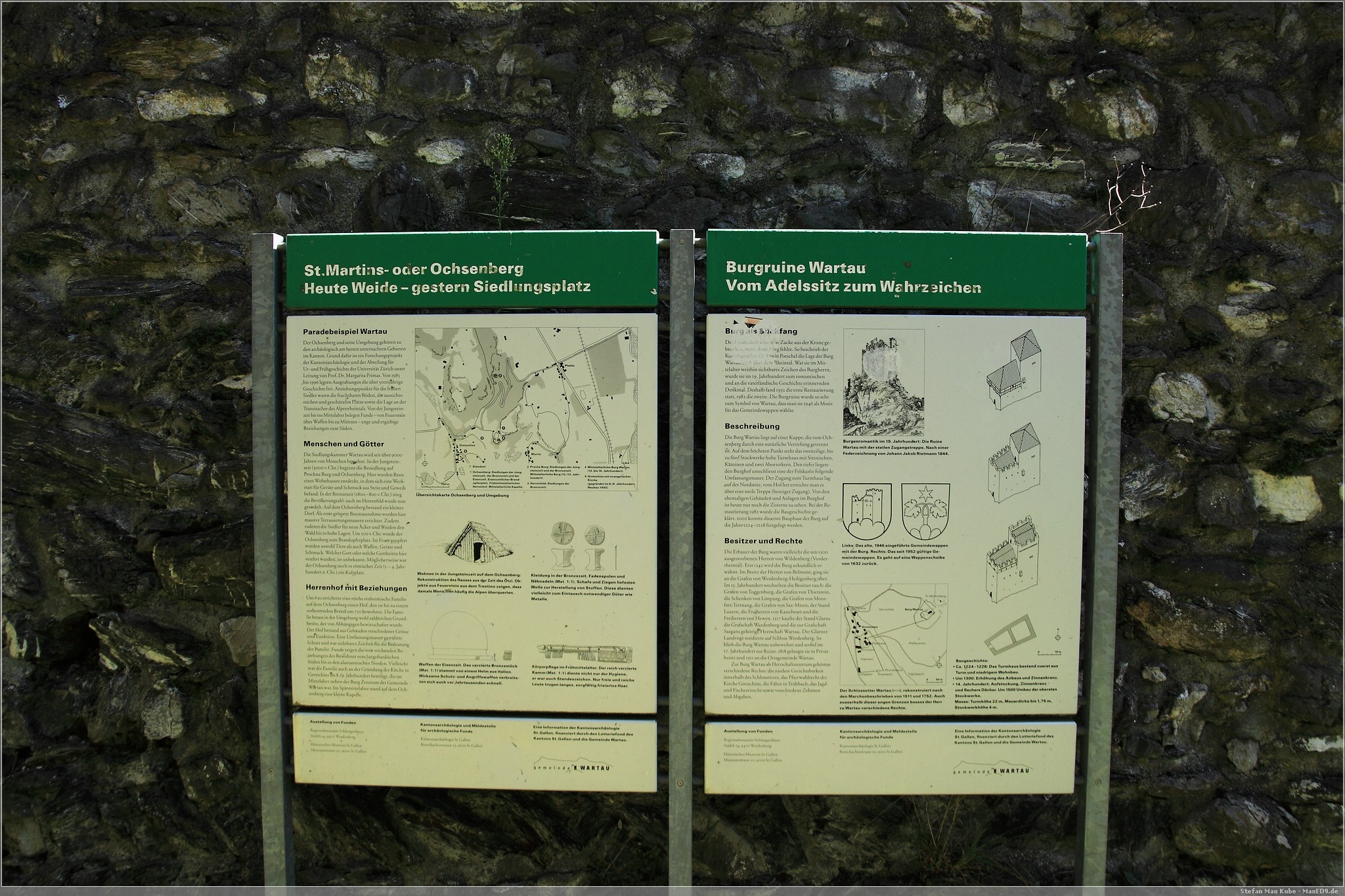 Ruine Wartau, St. Gallen, Schweiz