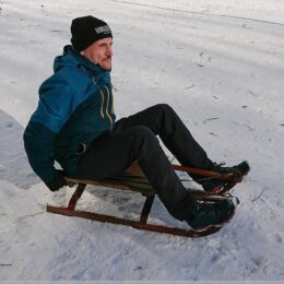 Spaß mit Schlitten
