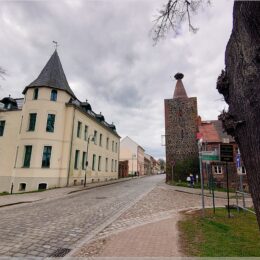 Strausberger Torturm mit Storchennest, Altlandsberg