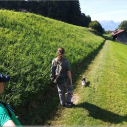 und dann hat sie uns begleitet