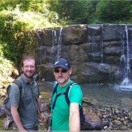 kleine Wasserfall des Steinibach