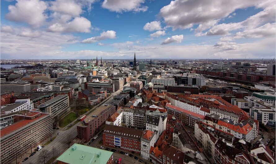 über den Dächern Hamburgs