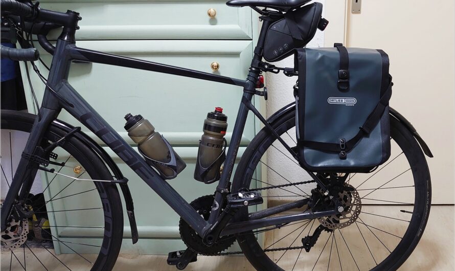 montiert: Ortlieb Quick Rack Träger und Taschen