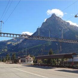 Berge im Hintergrund