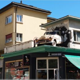 Häuserdeko in Sion