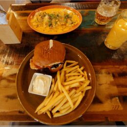 eine letzte Mahlzeit vor der Heimfahrt