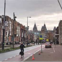 Paulus Potterstraat, Blick zum Rijksmuseum