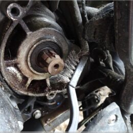 Ritzelwelle säubern