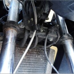 Stahlflexleitung original verlegt