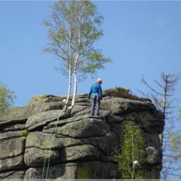 Kletterer am Feuerstein
