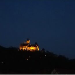 das Schloss Wernigerode am Abend