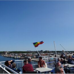 die Skybar auf dem Schiff
