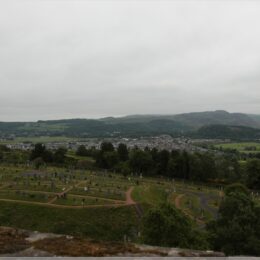 Blick auf den Friedhof am Stirling Castle