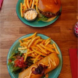 Chimichanga und Burger