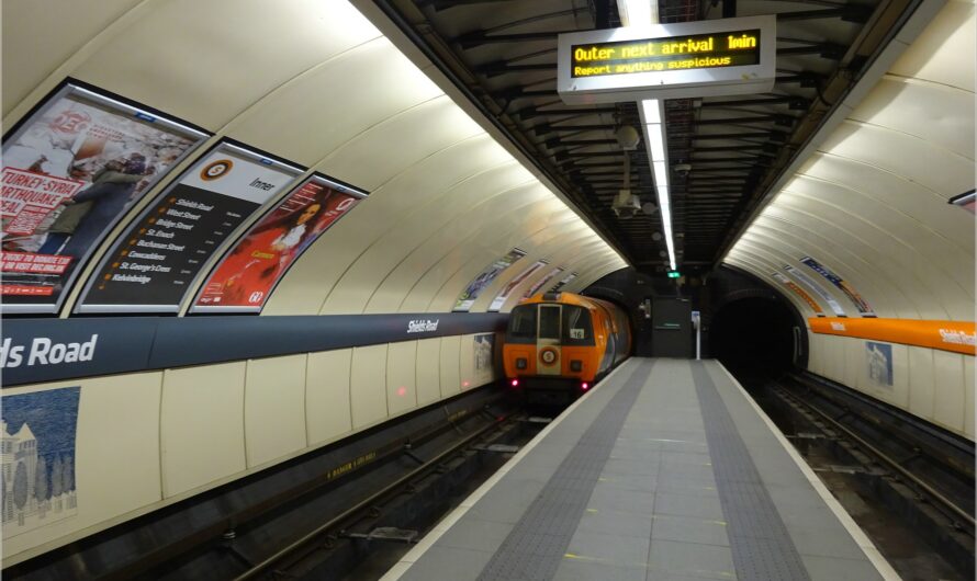 mit der U-Bahn durch Glasgow