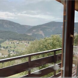 Frühstücksausblick auf die Schneekoppe