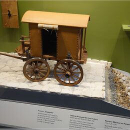 Modell einer römischen Straße