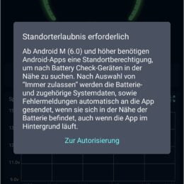 Battery Guard App erster Start
