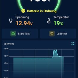 Startbildschirm mit Live-Anzeige