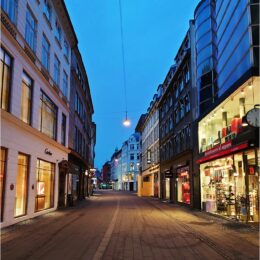 Fußgängerzone am Morgen