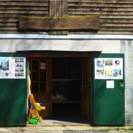 Eingang zum Aussichtsturm Woltersdorf