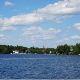Blick über den Flakensee nach Woltersdorf