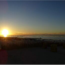 Sonnenuntergang über dem Meer