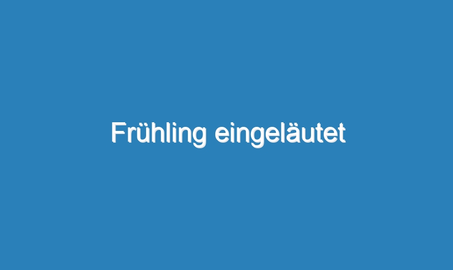 Frühling eingeläutet