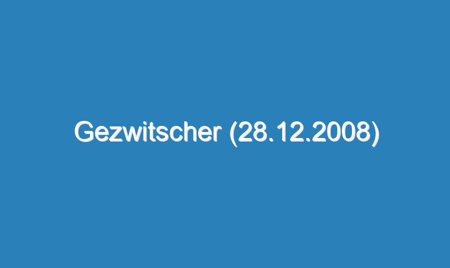 Gezwitscher (28.12.2008)