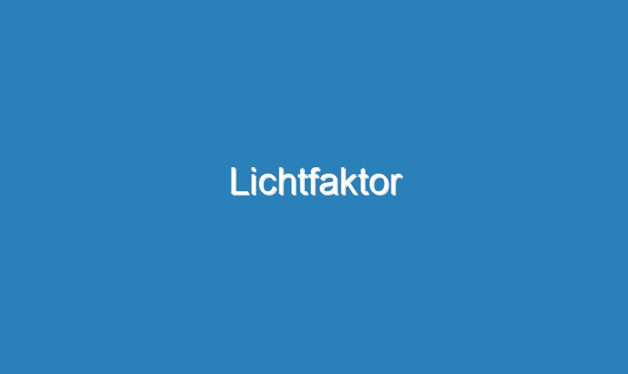 Lichtfaktor