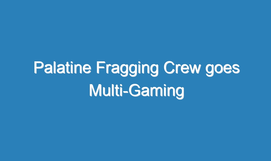 Palatine Fragging Crew goes Multi-Gaming