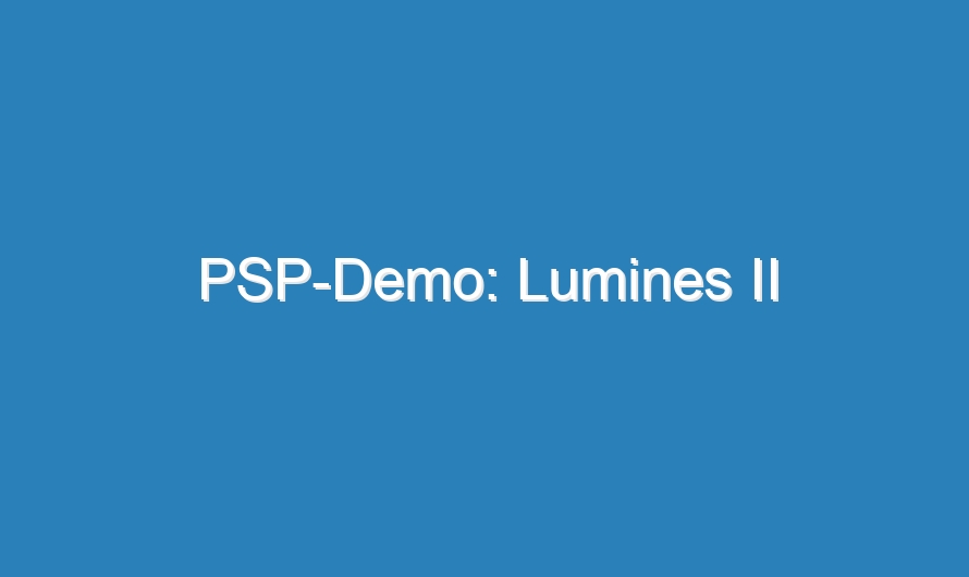 PSP-Demo: Lumines II