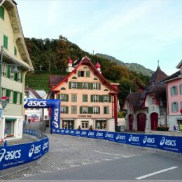 die Strecke durch Sarnen vor dem Lauf