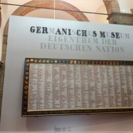 Originale Buchstaben des Germanischen Nationalmuseums