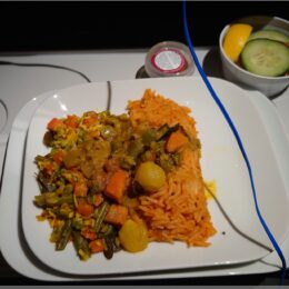 Abendessen aus der Business Class