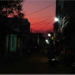 Nebenstraße am Abend