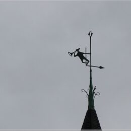 Wetterfahne auf dem Rathausturm