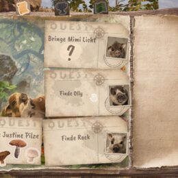 gelöste Aufgaben decken ein bild auf