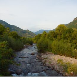 Die Talfer in Bozen